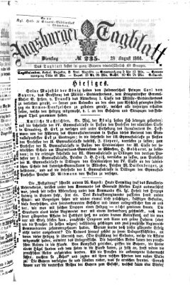 Augsburger Tagblatt Dienstag 28. August 1866