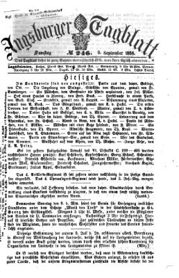 Augsburger Tagblatt Samstag 8. September 1866