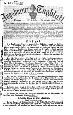 Augsburger Tagblatt Sonntag 28. Oktober 1866