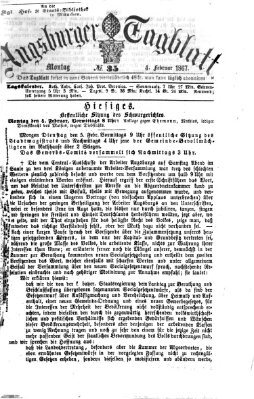 Augsburger Tagblatt Montag 4. Februar 1867