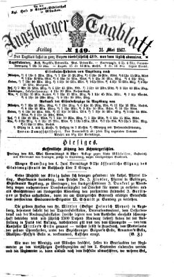 Augsburger Tagblatt Freitag 31. Mai 1867