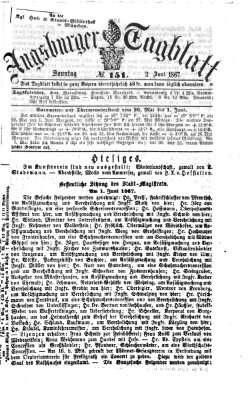 Augsburger Tagblatt Sonntag 2. Juni 1867