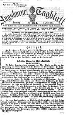 Augsburger Tagblatt Sonntag 7. Juli 1867
