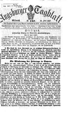 Augsburger Tagblatt Mittwoch 10. Juli 1867