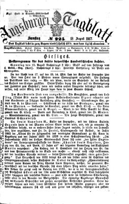 Augsburger Tagblatt Sonntag 18. August 1867