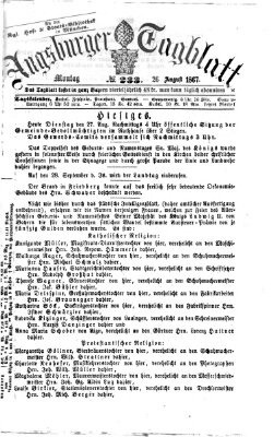 Augsburger Tagblatt Montag 26. August 1867
