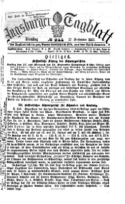Augsburger Tagblatt Dienstag 17. September 1867