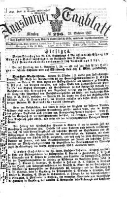 Augsburger Tagblatt Montag 28. Oktober 1867