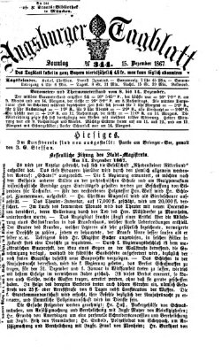 Augsburger Tagblatt Sonntag 15. Dezember 1867