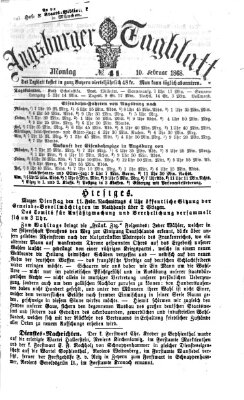 Augsburger Tagblatt Montag 10. Februar 1868
