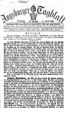 Augsburger Tagblatt Dienstag 4. August 1868