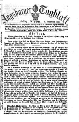 Augsburger Tagblatt Freitag 6. November 1868