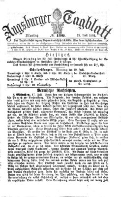Augsburger Tagblatt Montag 19. Juli 1869
