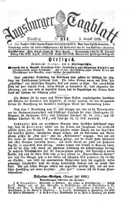 Augsburger Tagblatt Dienstag 3. August 1869