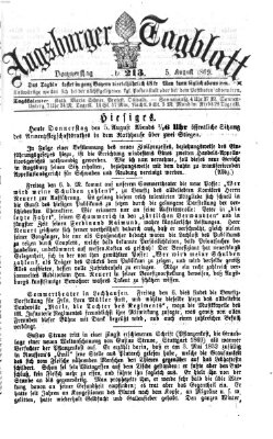 Augsburger Tagblatt Donnerstag 5. August 1869