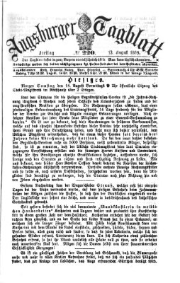 Augsburger Tagblatt Freitag 13. August 1869