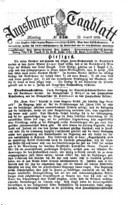 Augsburger Tagblatt Montag 23. August 1869