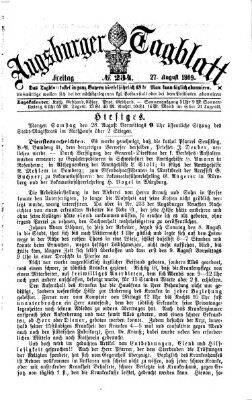 Augsburger Tagblatt Freitag 27. August 1869