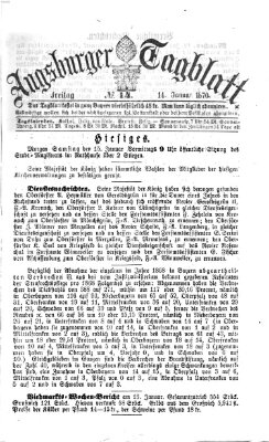 Augsburger Tagblatt Freitag 14. Januar 1870
