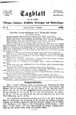 Tagblatt für die Städte Dillingen, Lauingen, Höchstädt, Wertingen und Gundelfingen