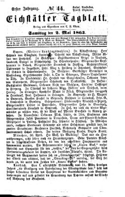 Eichstätter Tagblatt Samstag 2. Mai 1863