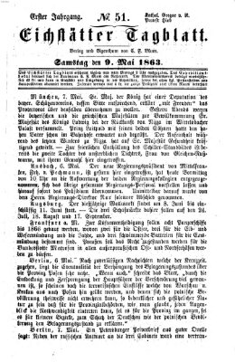 Eichstätter Tagblatt Samstag 9. Mai 1863