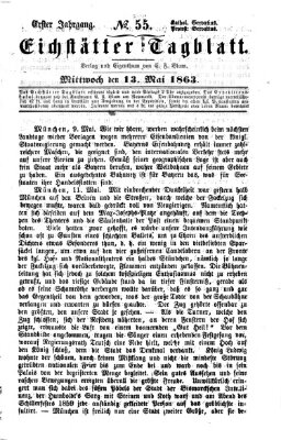 Eichstätter Tagblatt Mittwoch 13. Mai 1863