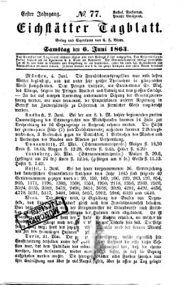 Eichstätter Tagblatt Samstag 6. Juni 1863