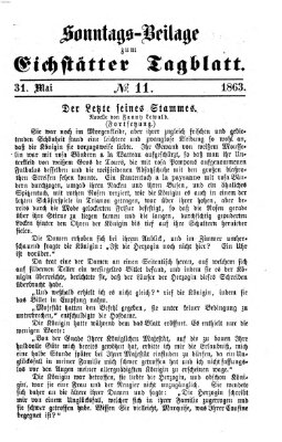 Eichstätter Tagblatt Sonntag 31. Mai 1863