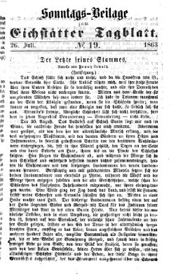 Eichstätter Tagblatt Sonntag 26. Juli 1863