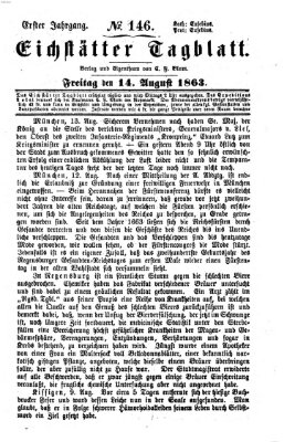 Eichstätter Tagblatt Freitag 14. August 1863