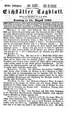 Eichstätter Tagblatt Samstag 15. August 1863