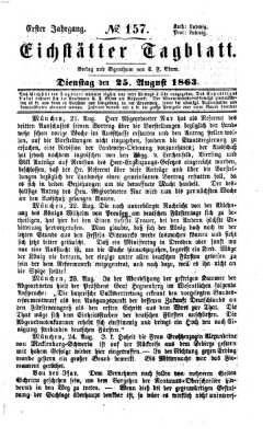 Eichstätter Tagblatt Dienstag 25. August 1863