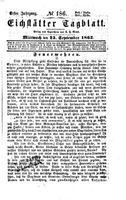 Eichstätter Tagblatt Mittwoch 23. September 1863