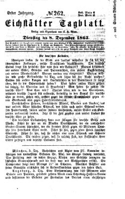 Eichstätter Tagblatt Dienstag 8. Dezember 1863