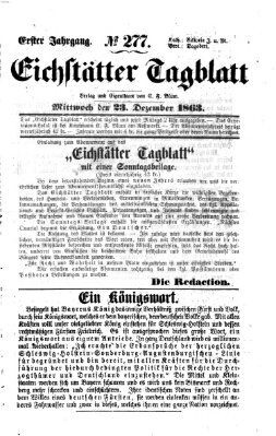 Eichstätter Tagblatt Mittwoch 23. Dezember 1863