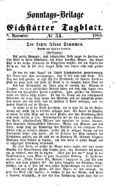 Eichstätter Tagblatt Sonntag 8. November 1863
