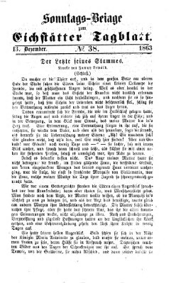 Eichstätter Tagblatt Sonntag 13. Dezember 1863
