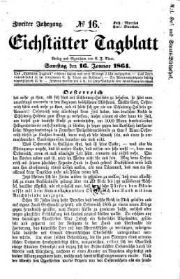 Eichstätter Tagblatt Samstag 16. Januar 1864