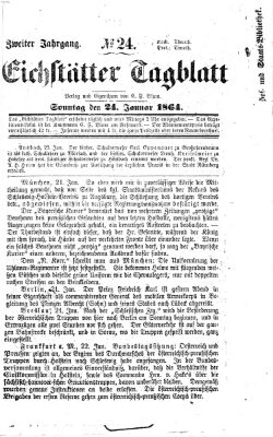 Eichstätter Tagblatt Sonntag 24. Januar 1864