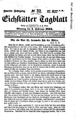 Eichstätter Tagblatt Montag 1. Februar 1864