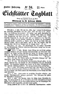 Eichstätter Tagblatt Mittwoch 3. Februar 1864