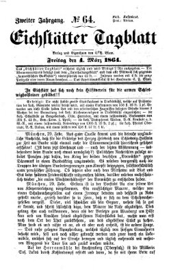 Eichstätter Tagblatt Freitag 4. März 1864