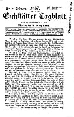 Eichstätter Tagblatt Montag 7. März 1864
