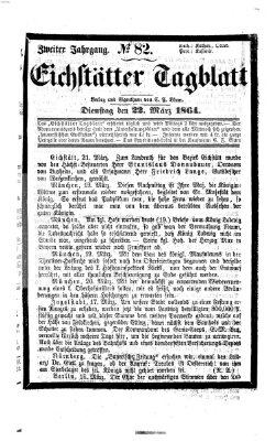 Eichstätter Tagblatt Dienstag 22. März 1864