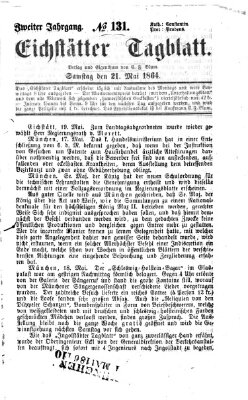 Eichstätter Tagblatt Samstag 21. Mai 1864