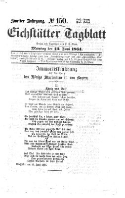 Eichstätter Tagblatt Montag 13. Juni 1864