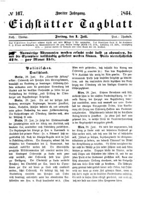 Eichstätter Tagblatt Freitag 1. Juli 1864