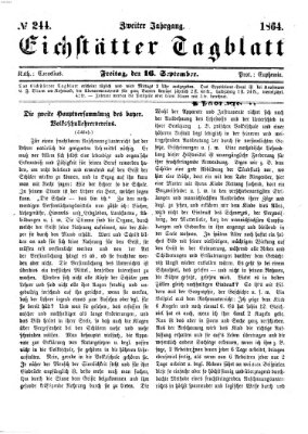 Eichstätter Tagblatt Freitag 16. September 1864