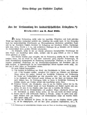 Eichstätter Tagblatt Montag 6. Juni 1864